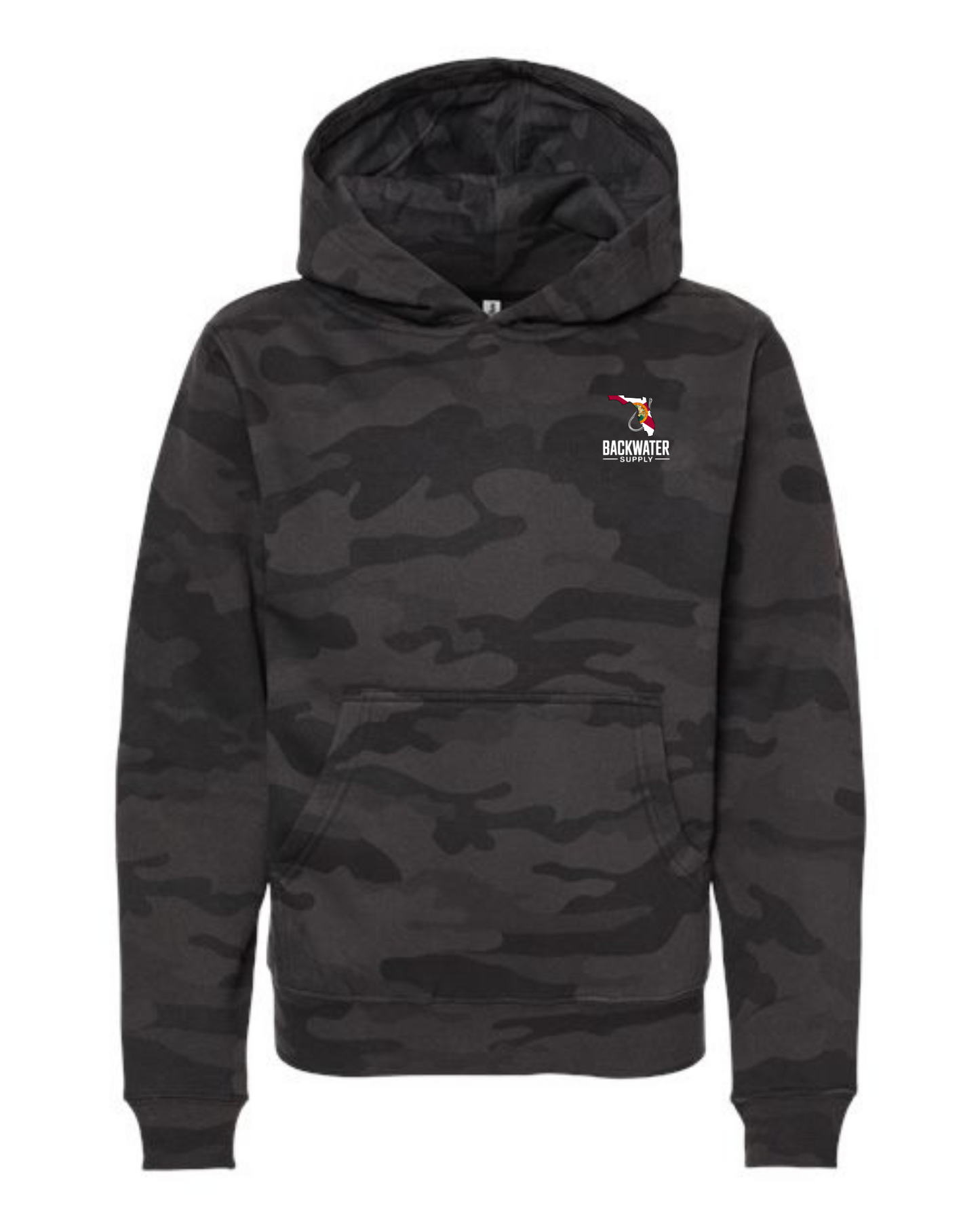 Youth Backwater Supply – Midweight Hoodie - Backwater Supply Florida/Born Flag Tee.