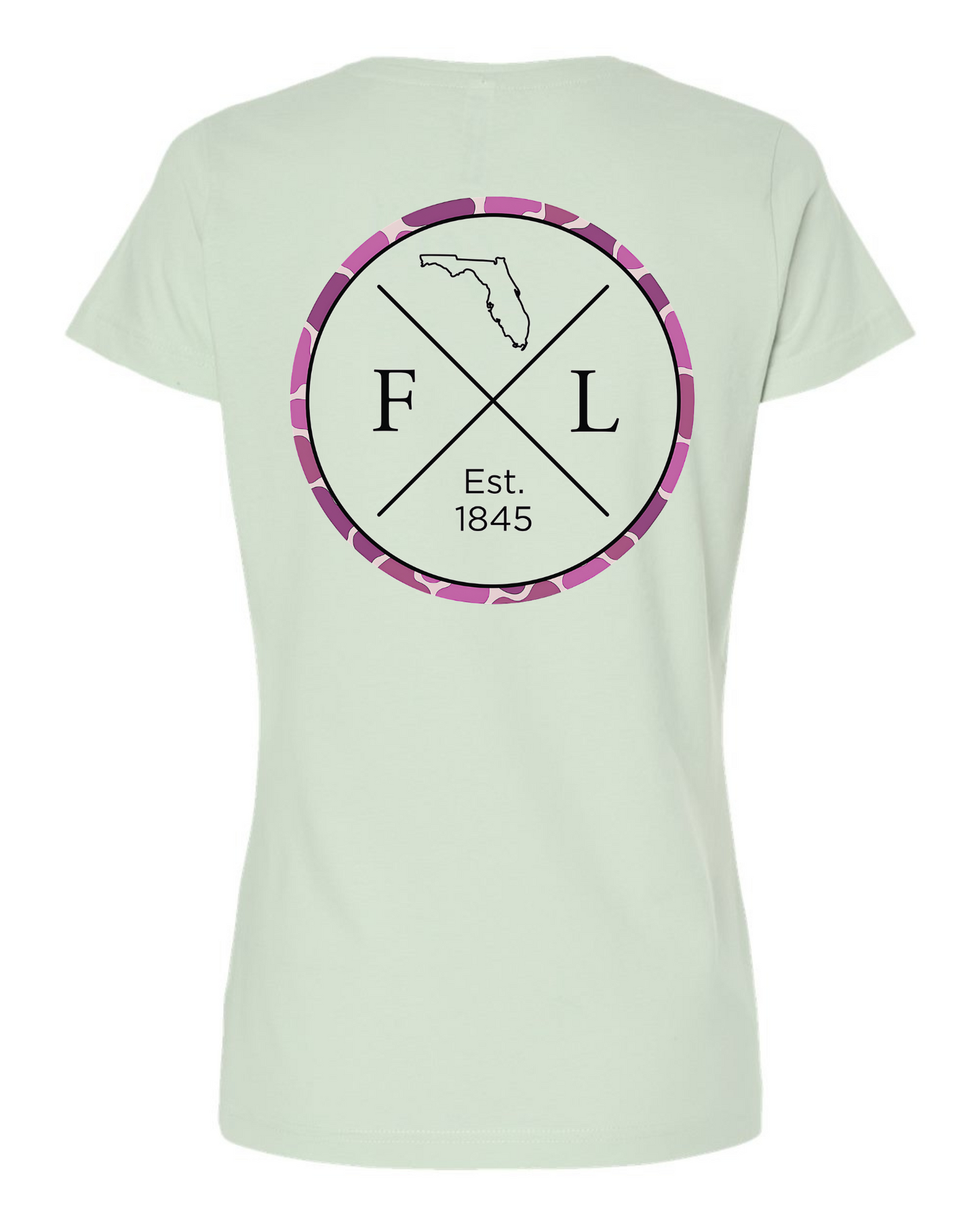 Women’s Florida Heritage Tee – Girly Camo Edition
