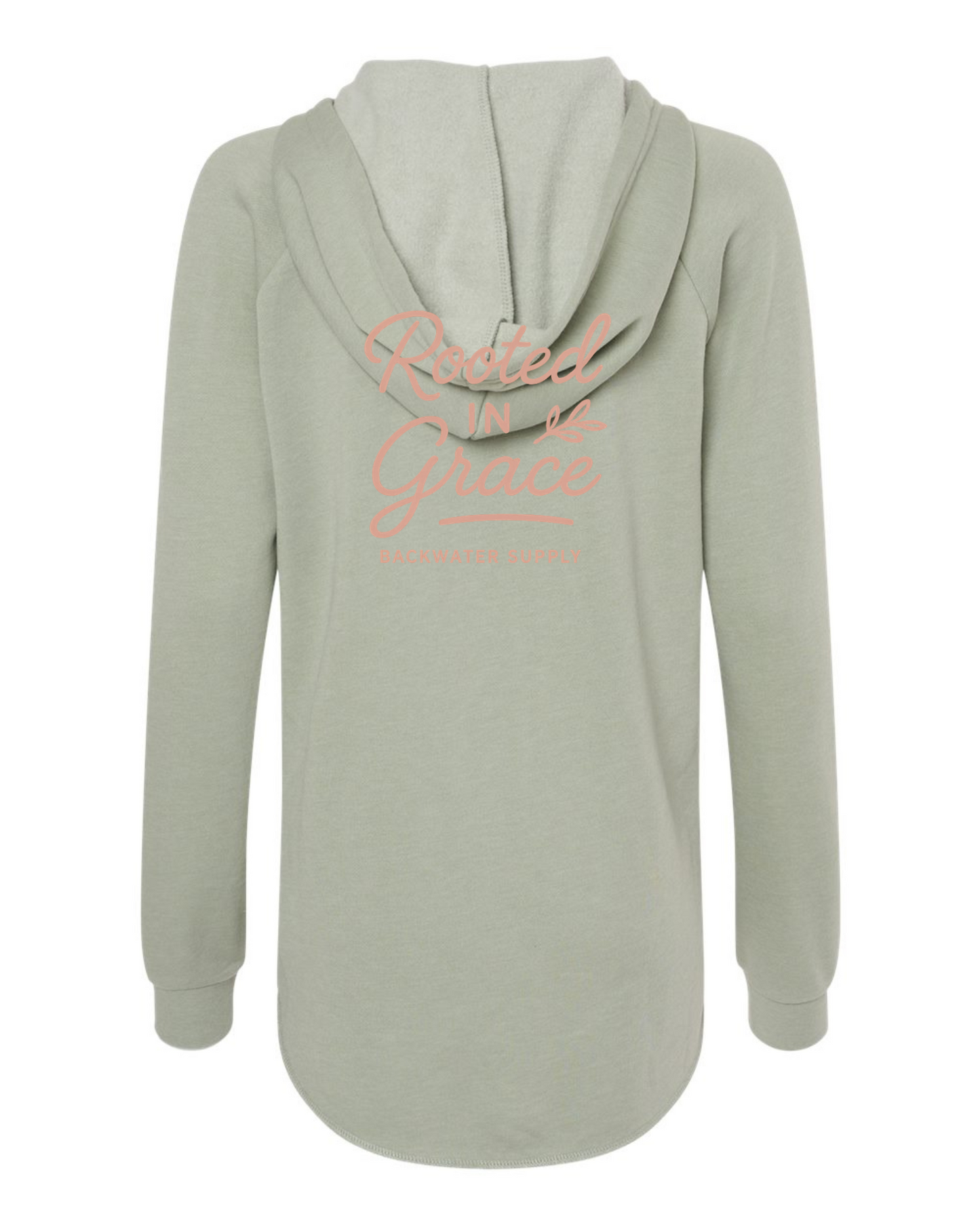 Women’s Wave Wash Hoodie- Rooted in Grace- Faith Collection