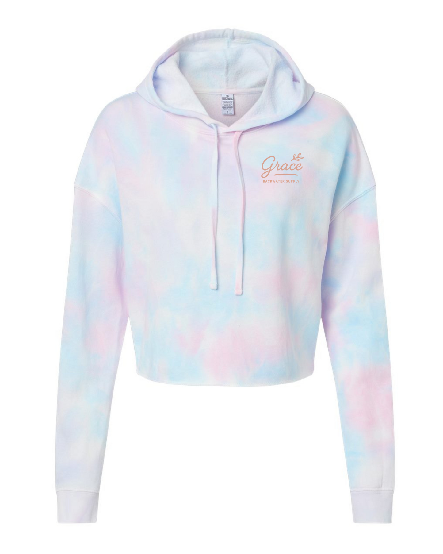Women's Rooted in Grace Crop Hoodie - Faith Collection