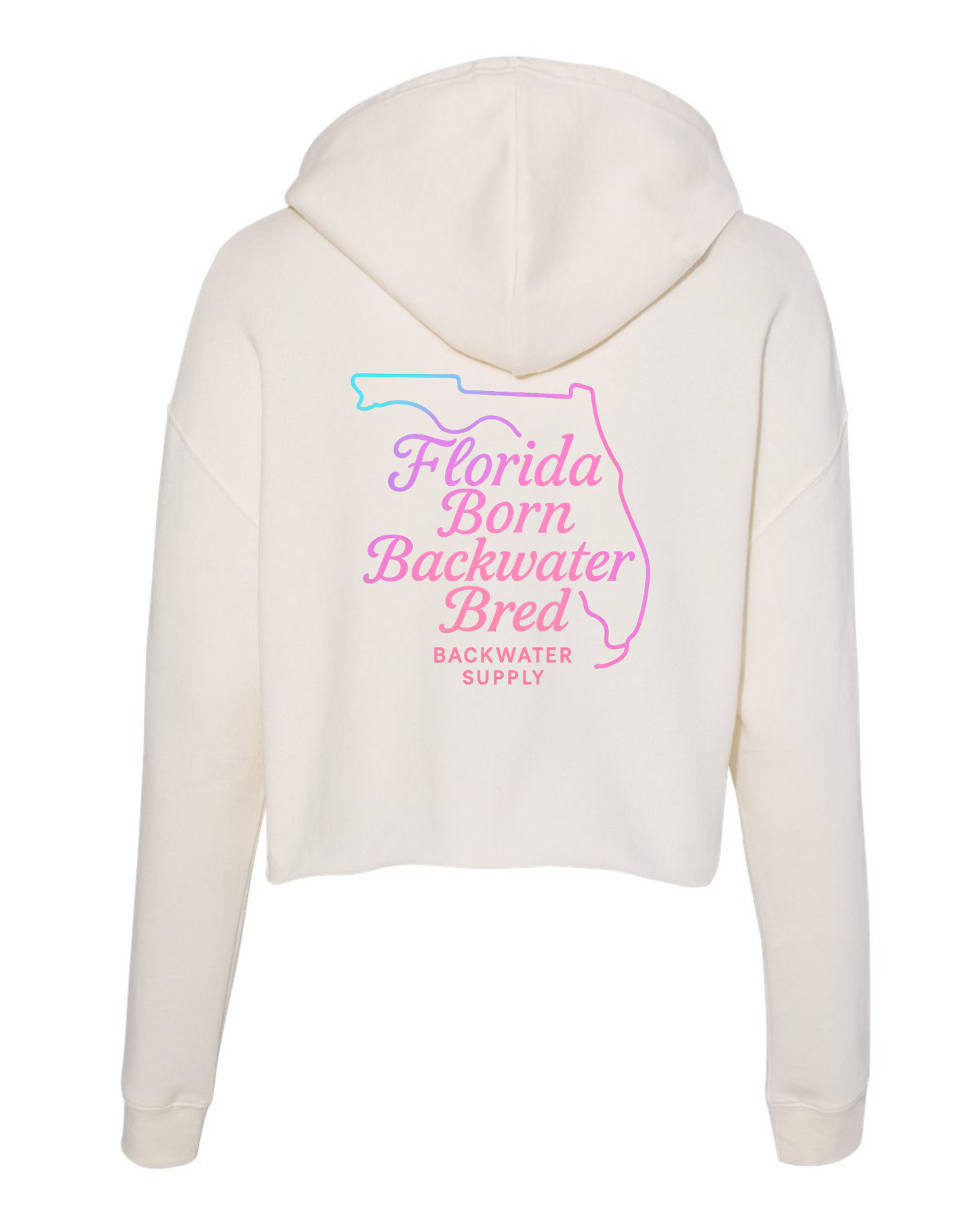 Women's Florida Born Backwater Bred Crop Hoodie