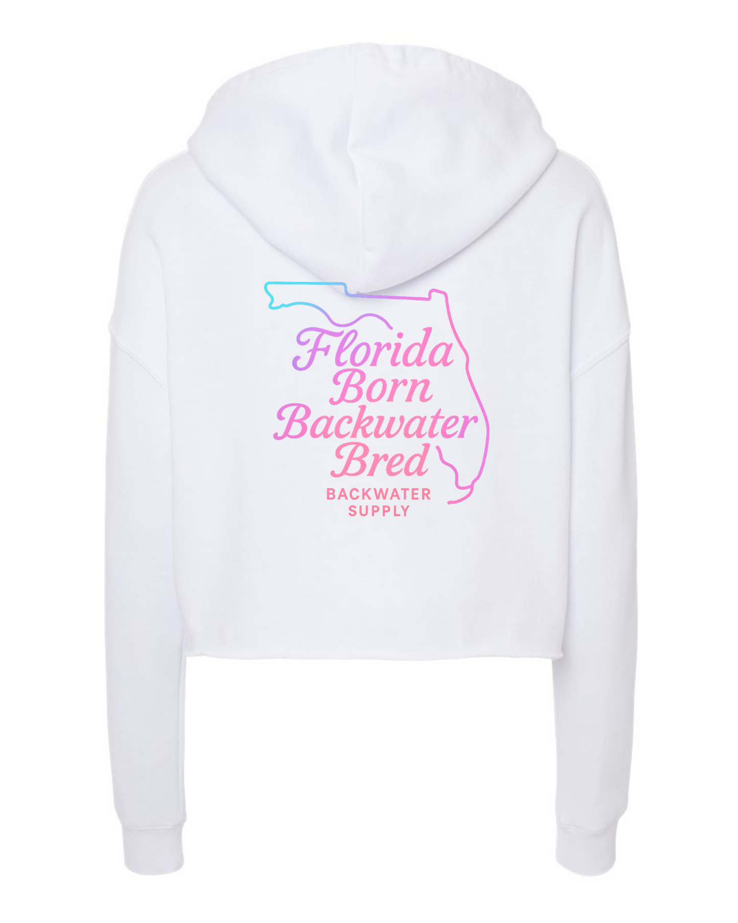 Women's Florida Born Backwater Bred Crop Hoodie