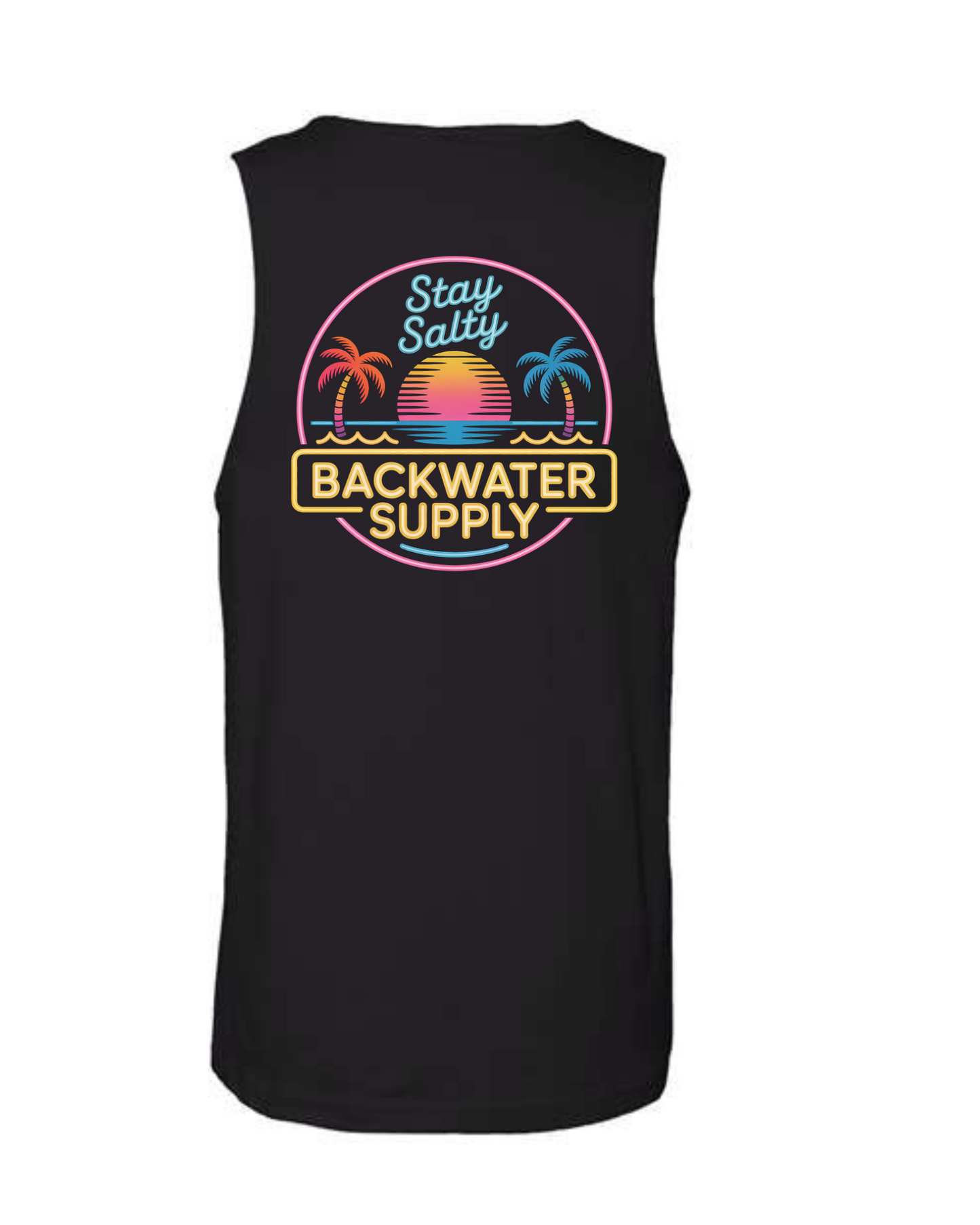 Backwater Supply – Stay Salty Neon Tank