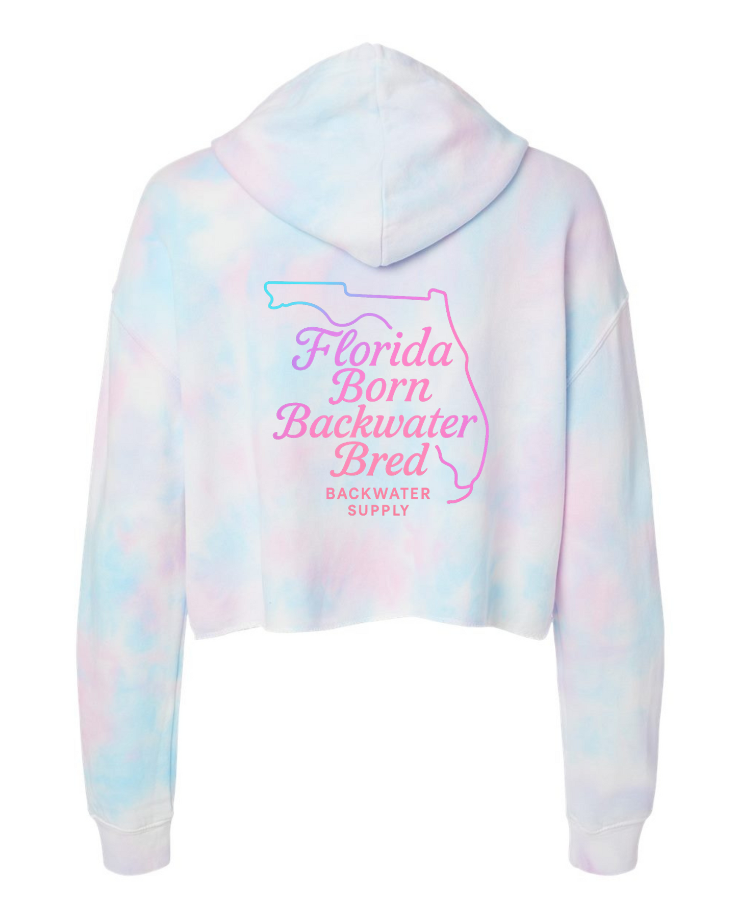 Women's Florida Born Backwater Bred Crop Hoodie