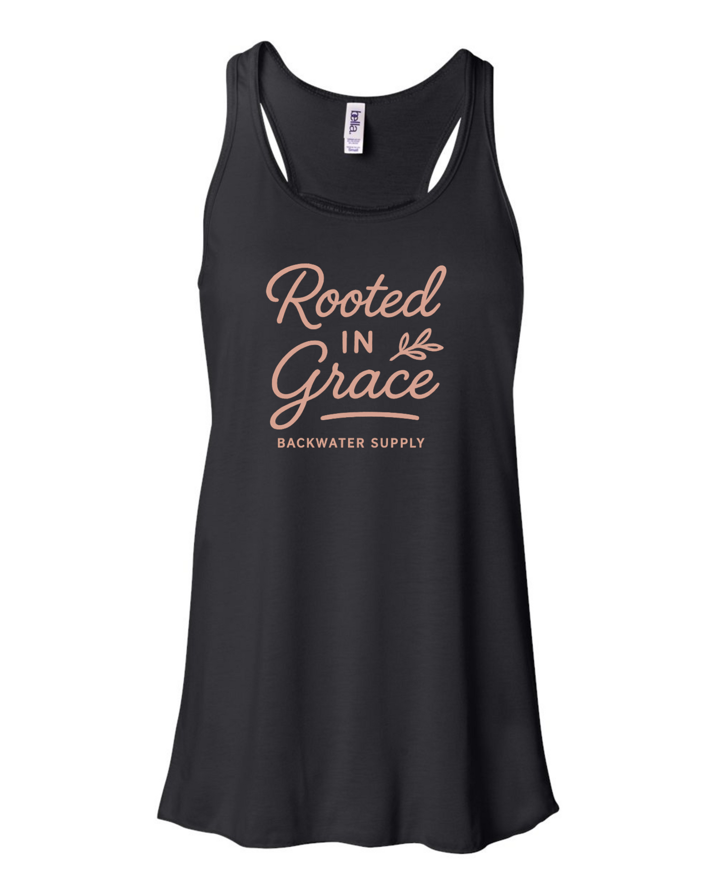 Rooted in Grace Flowy Racerback Tank – Backwater Faith Collection