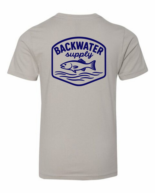 Backwater Supply – Classic Fish Badge Tee