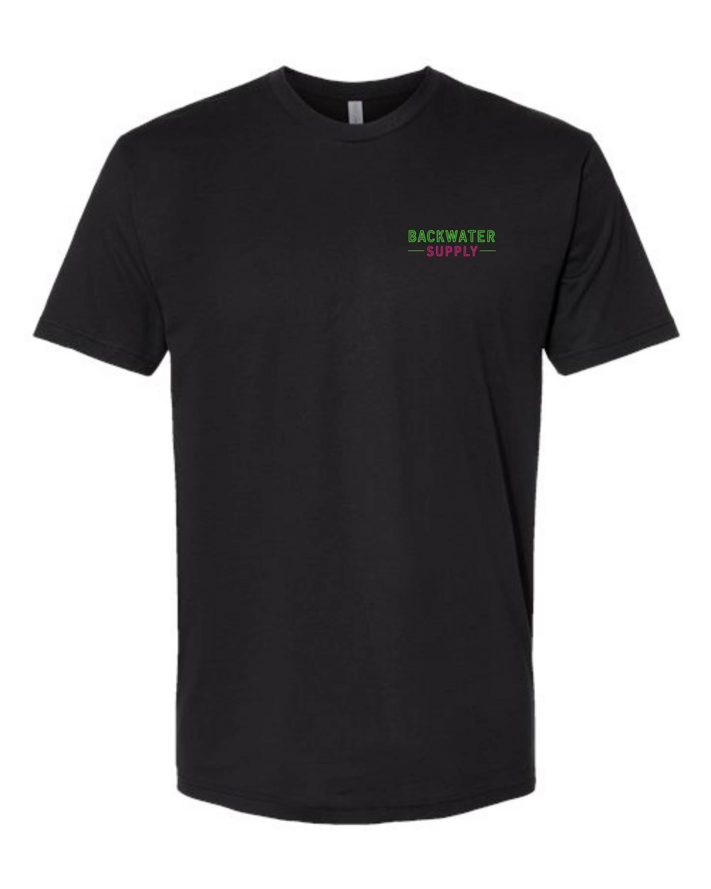 Backwater Supply – Neon Coastal Sunset Palm Tee