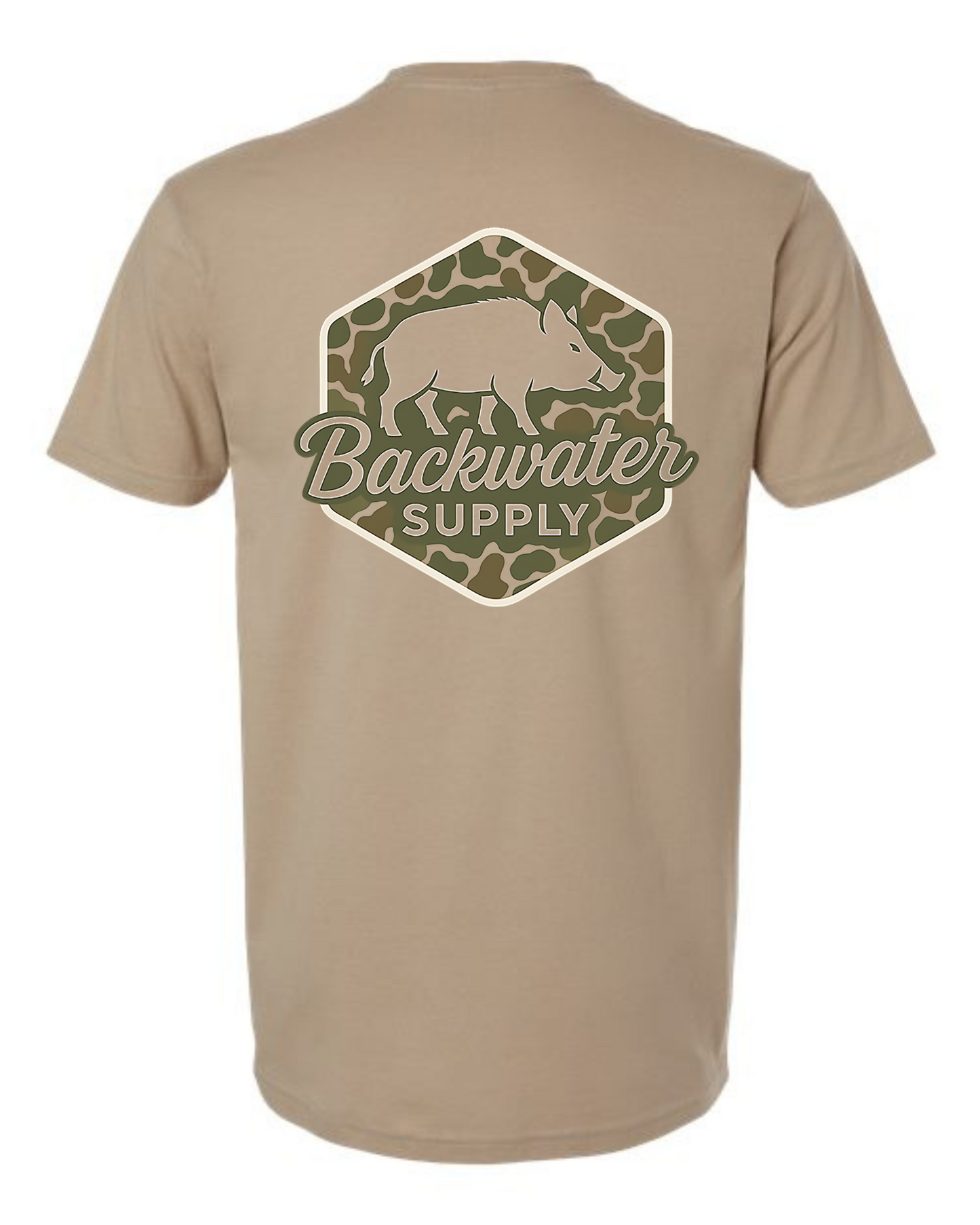 Youth Backwater Supply – Camo Hog Tee