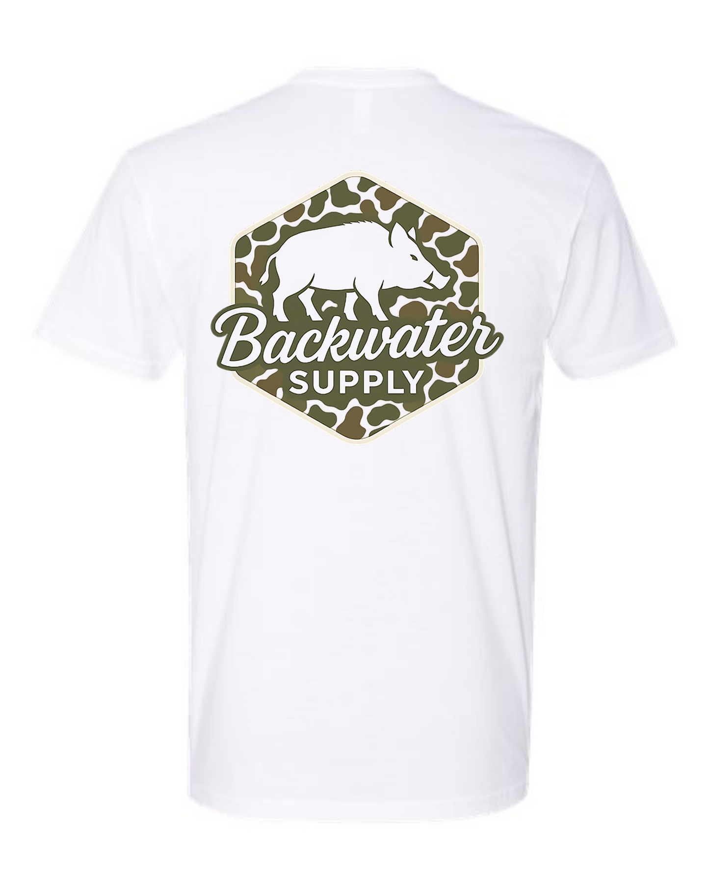 Youth Backwater Supply – Camo Hog Tee