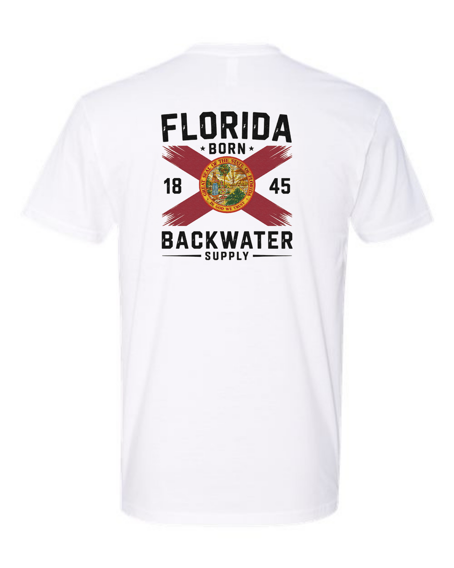 Backwater Supply –  Florida Flag/Florida Born Tee
