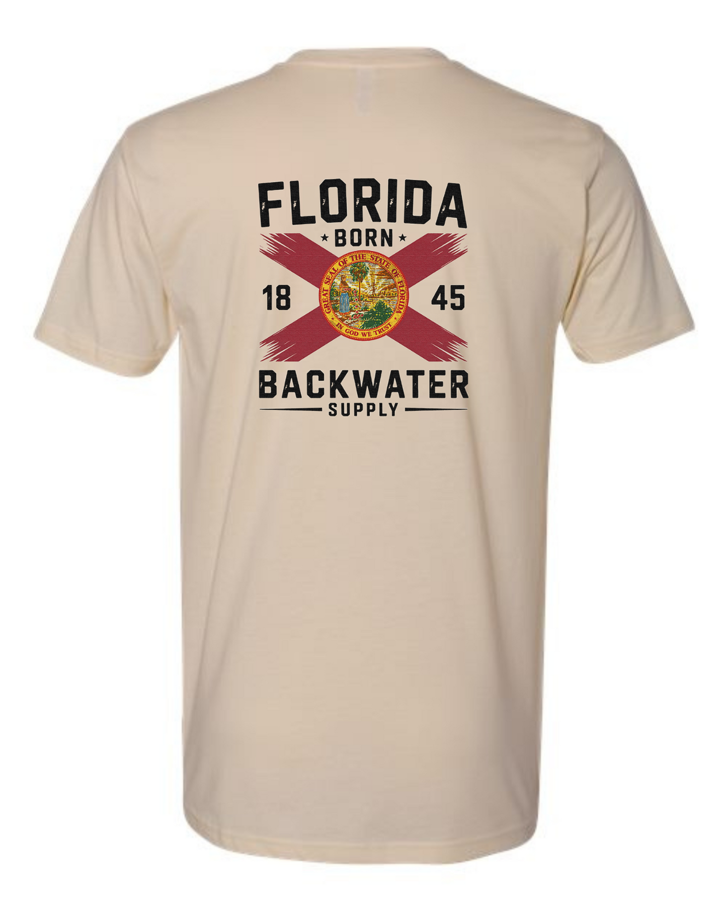 Backwater Supply –  Florida Flag/Florida Born Tee