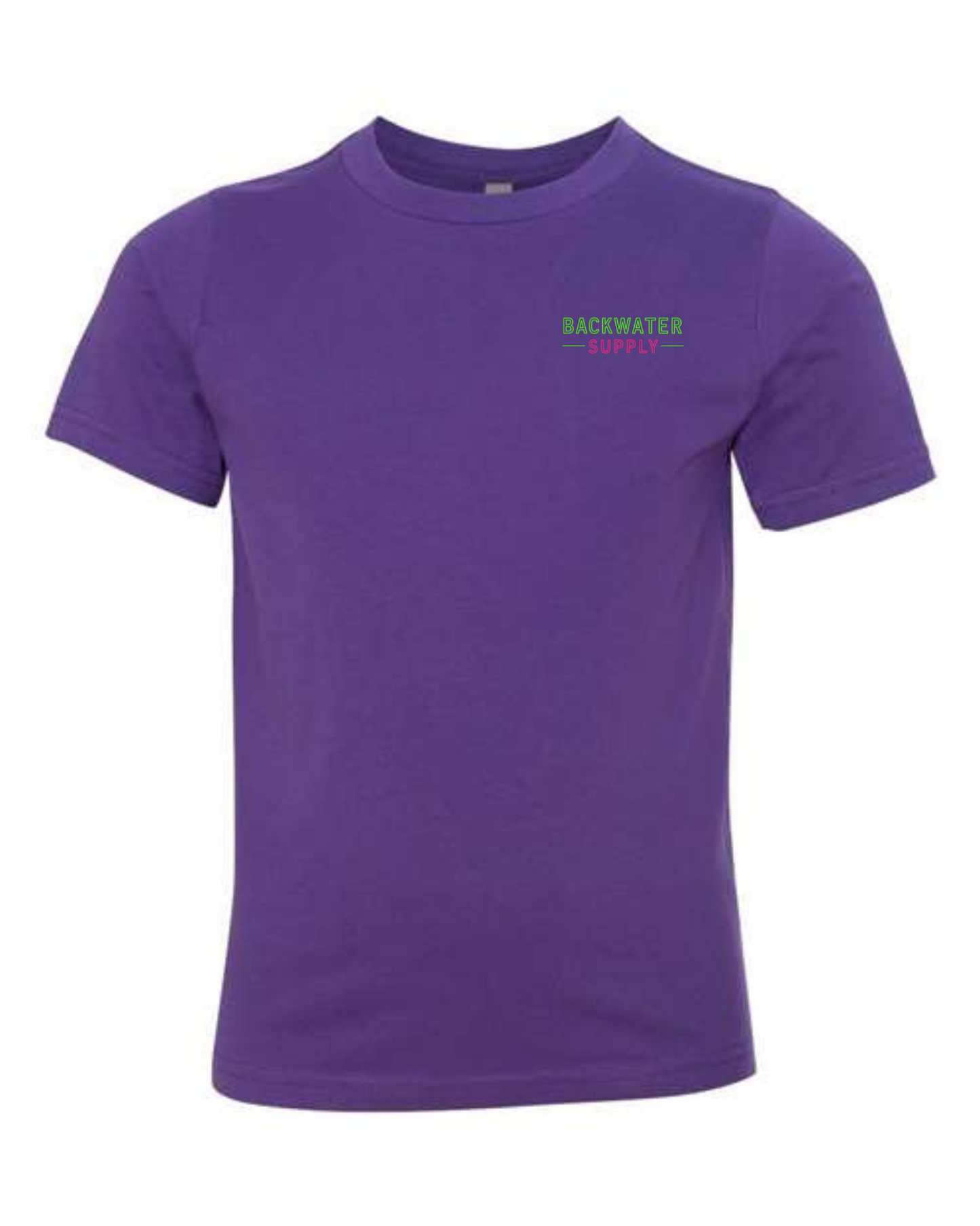 Youth Backwater Supply – Neon Coastal Sunset Palm Tee