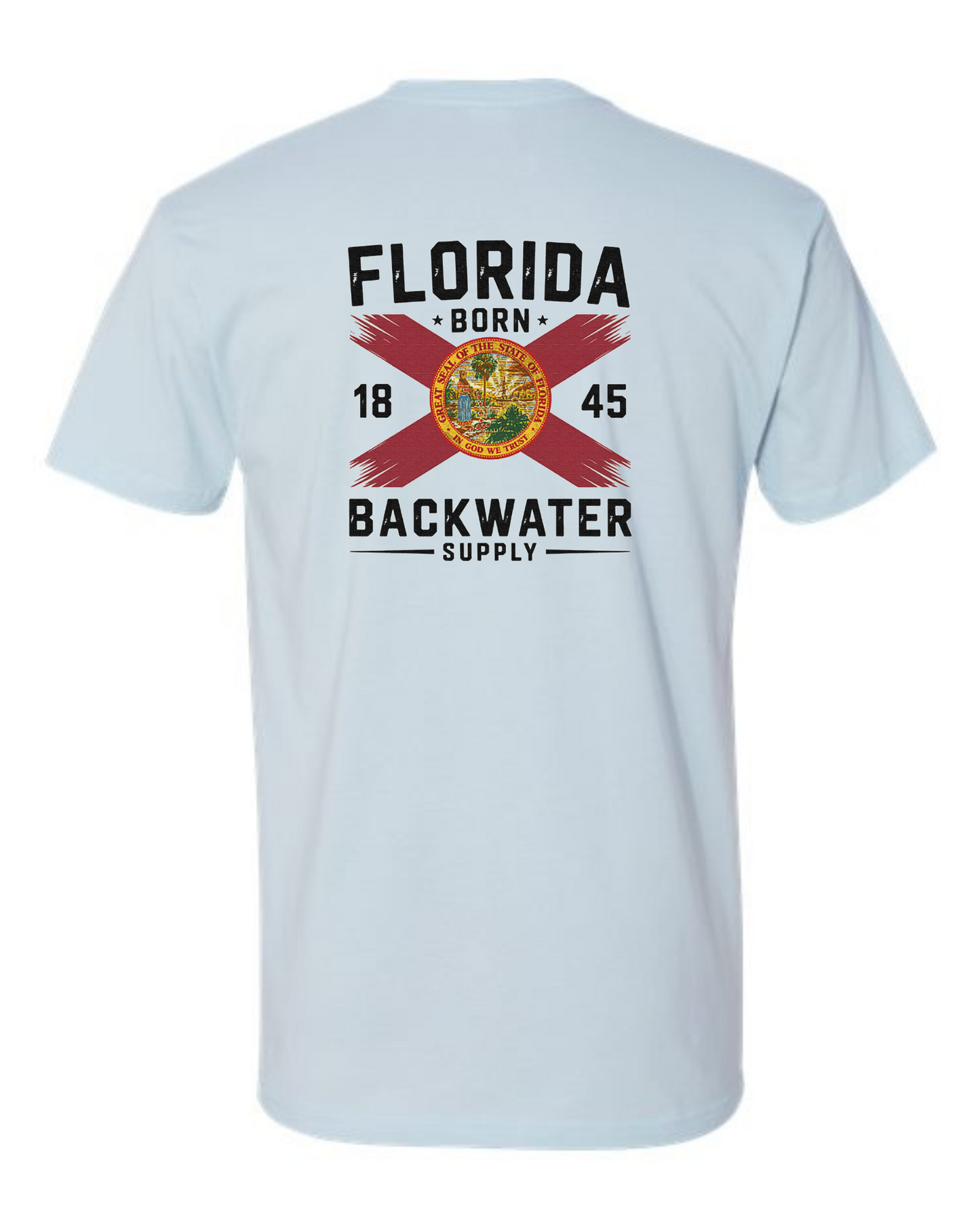 Backwater Supply –  Florida Flag/Florida Born Tee