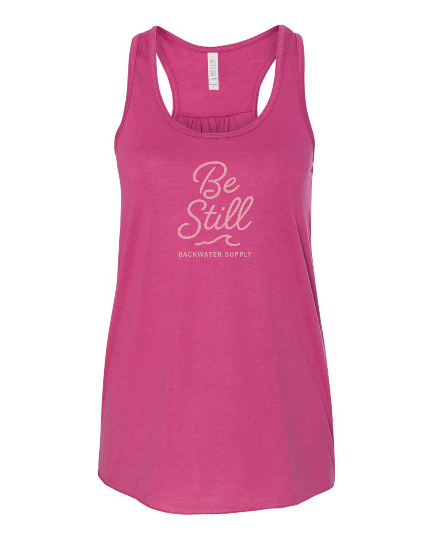 Be Still Flowy Racerback Tank – Backwater Faith Collection