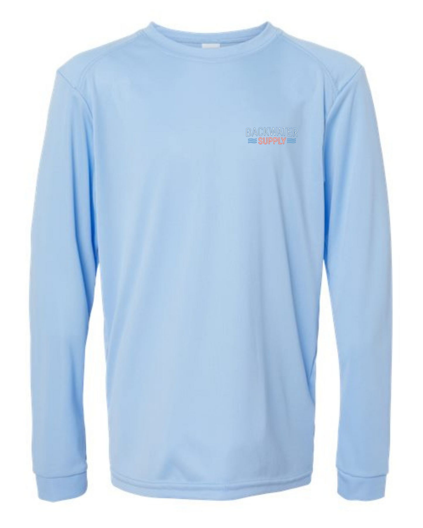 Youth Backwater Supply Performance Shirt - Neon Flag Design