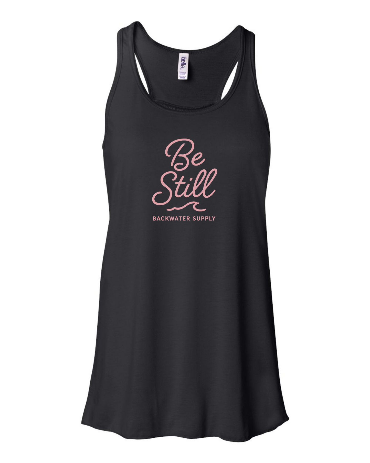 Be Still Flowy Racerback Tank – Backwater Faith Collection