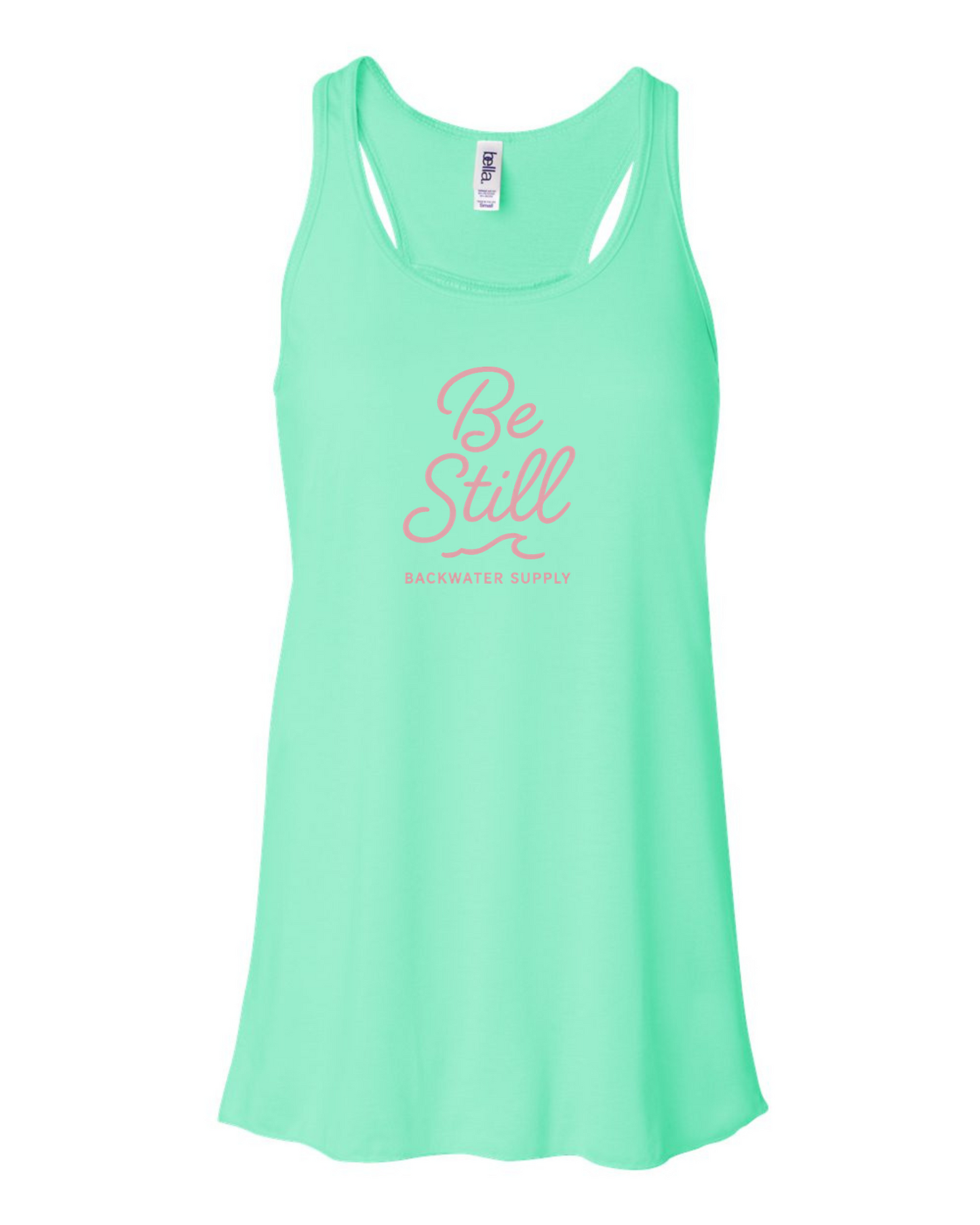 Be Still Flowy Racerback Tank – Backwater Faith Collection