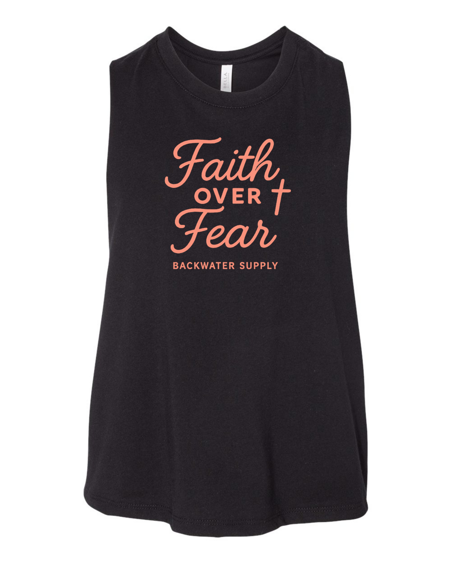 Faith Over Fear Crop Tank– Backwater Faith Collection
