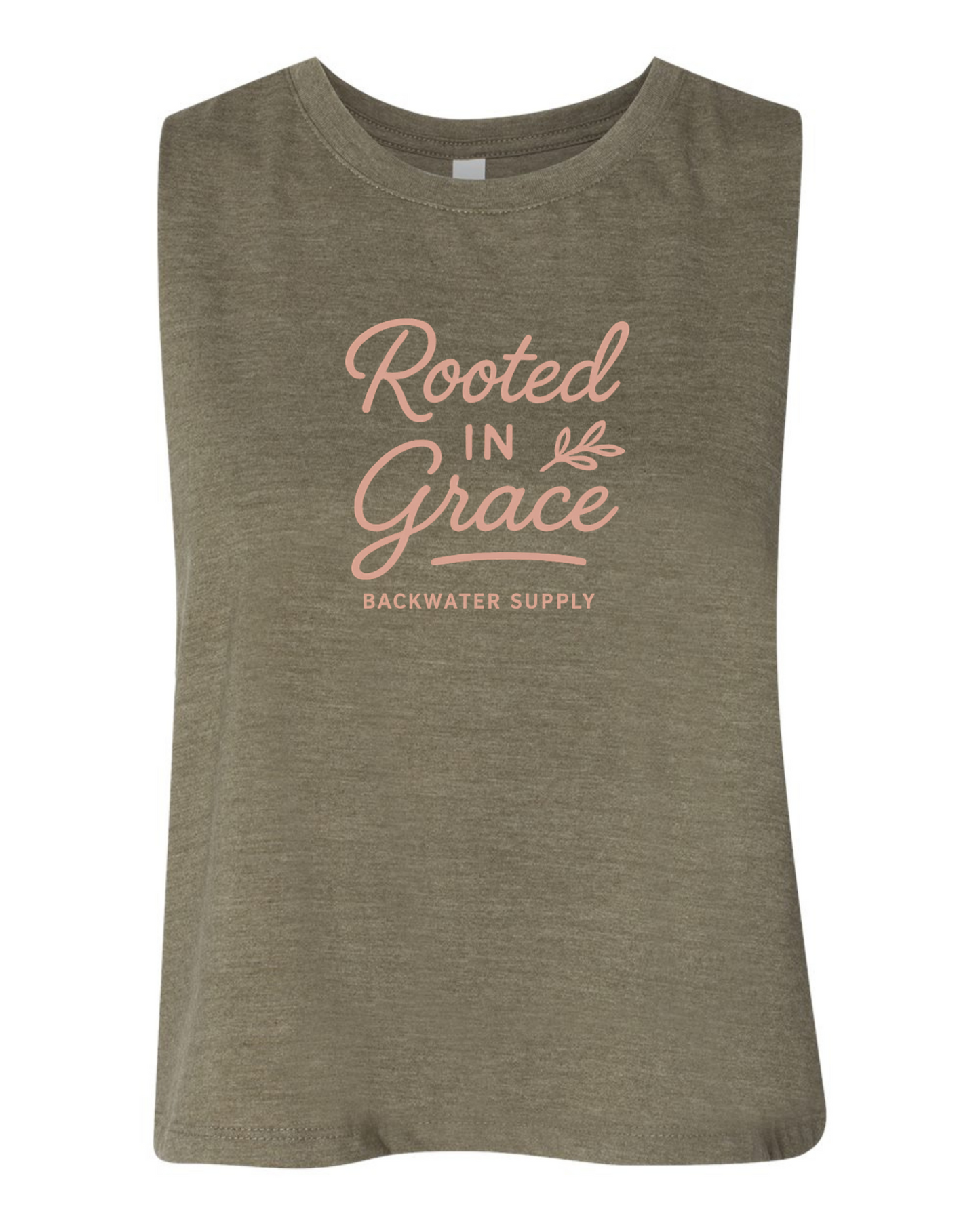 Rooted in Grace Crop Tank – Backwater Faith Collection