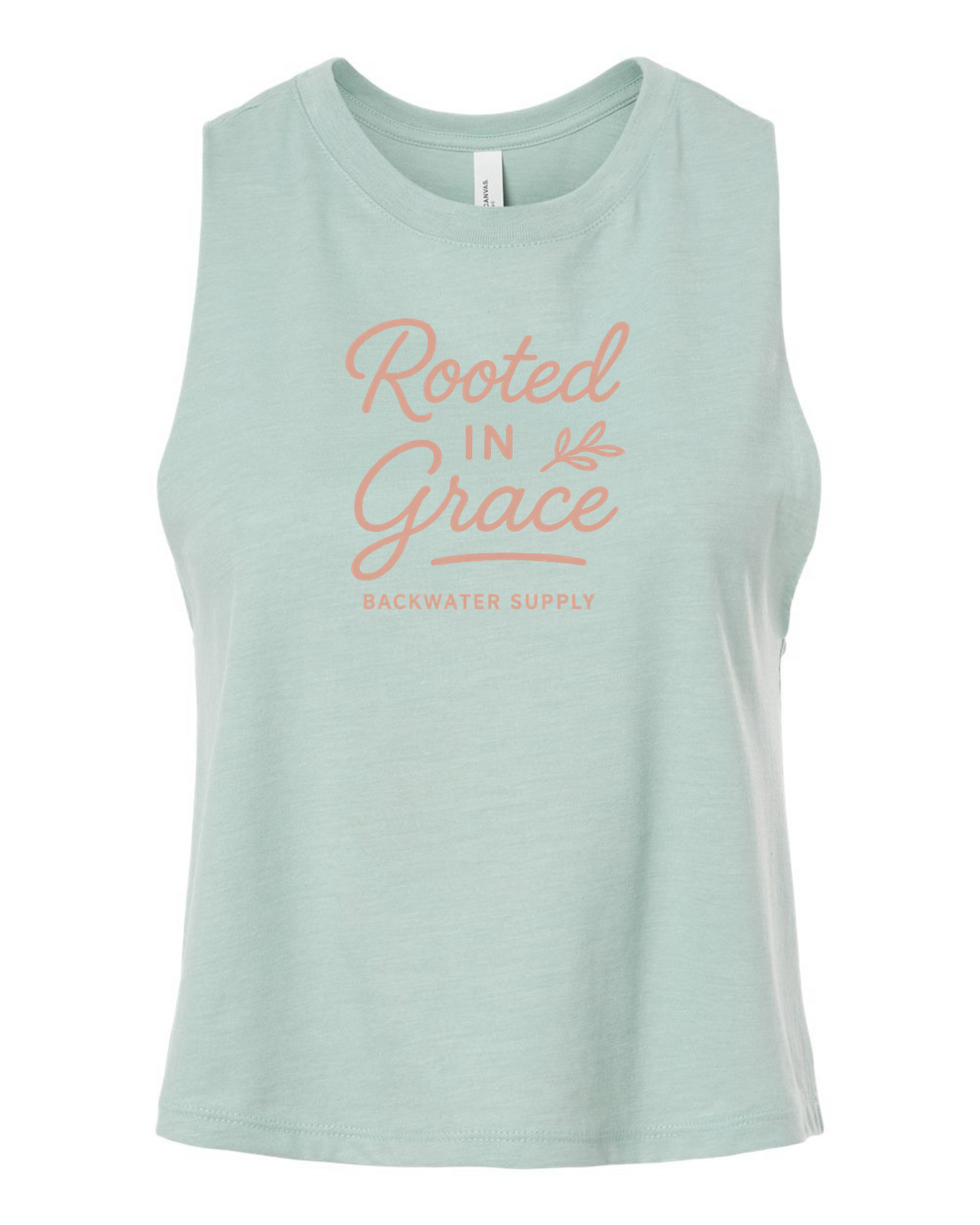 Rooted in Grace Crop Tank – Backwater Faith Collection