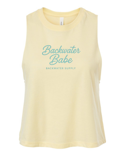 Women's Crop Tank - Coastal Backwater Babe