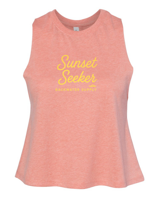 Women's Crop Tank - Sunset Seeker