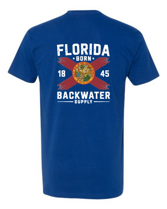 Youth Backwater Supply – Florida Flag/Florida Born Tee
