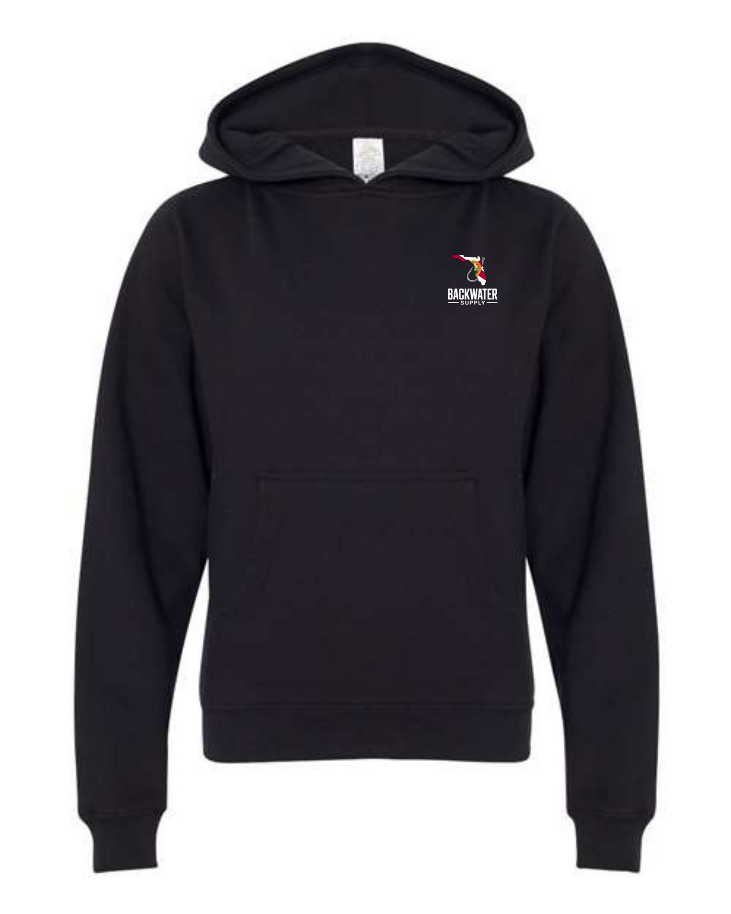 Youth Backwater Supply – Midweight Hoodie - Backwater Supply Florida/Born Flag Tee.