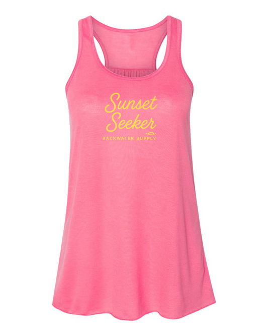 Be Still Flowy Racerback Tank – Sunset Seeker