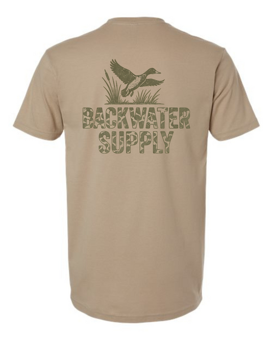 Backwater Supply – Duck Camo Logo Tee