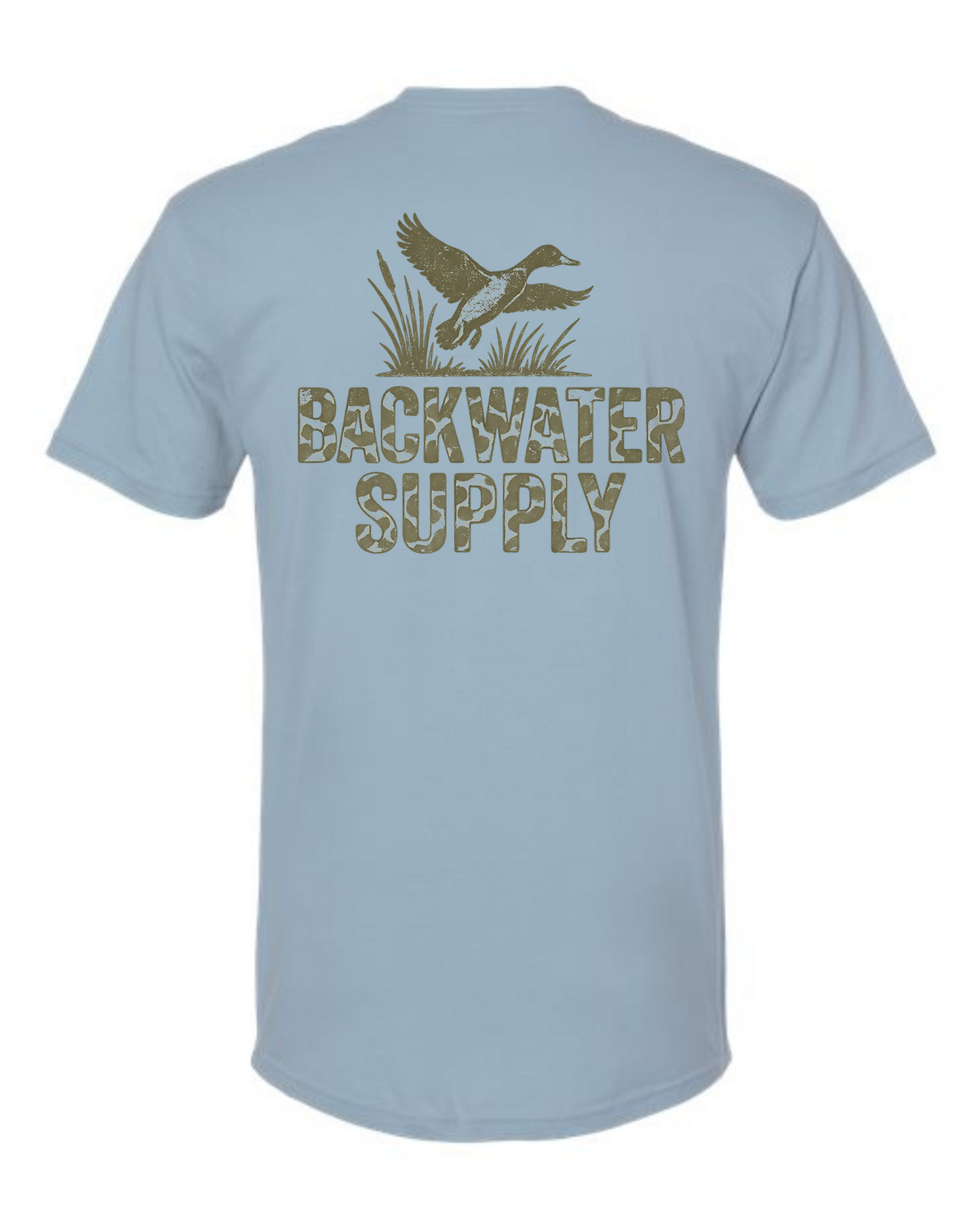 Backwater Supply – Duck Camo Logo Tee