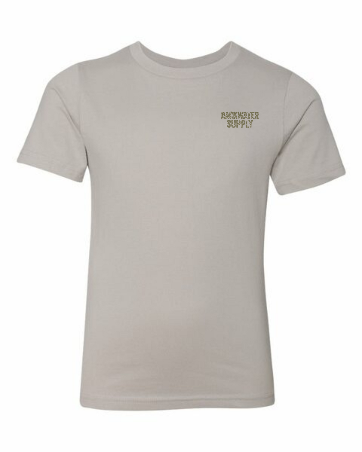 Youth Backwater Supply – Duck Camo Logo Tee