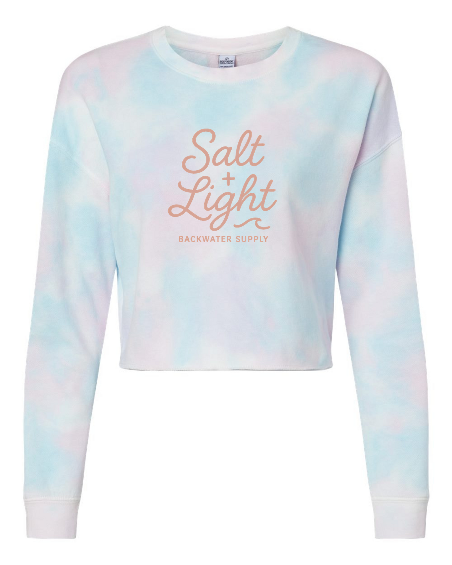 Women’s Lightweight Crop Crewneck Sweatshirt- Rooted In Grace - Faith Collection