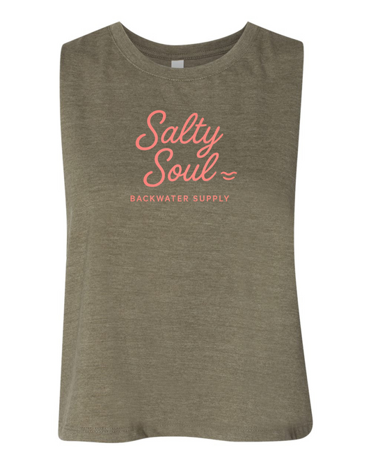 Women's Crop Tank - Salty Soul