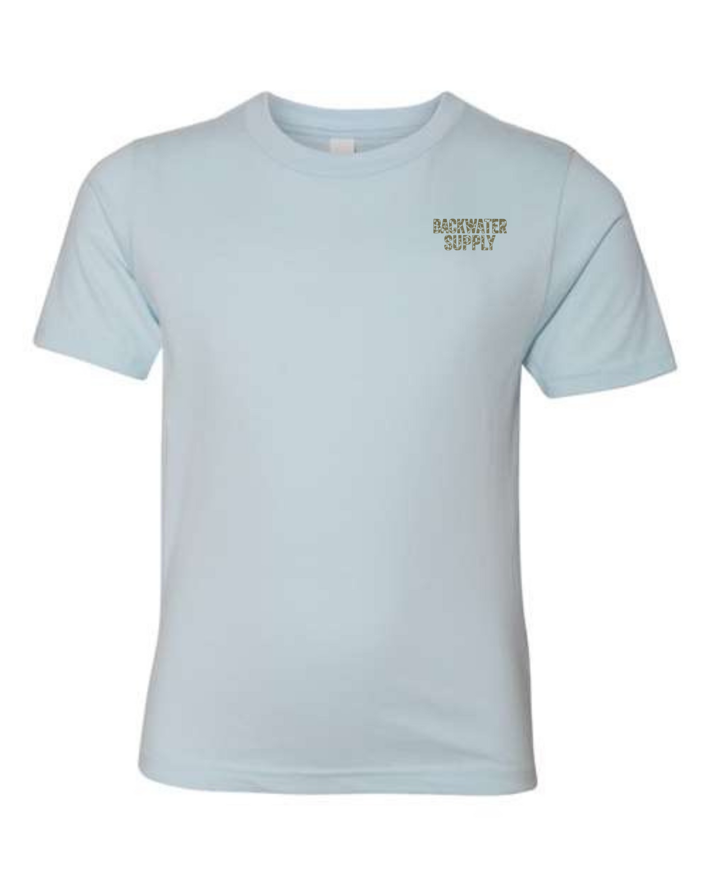 Youth Backwater Supply – Duck Camo Logo Tee