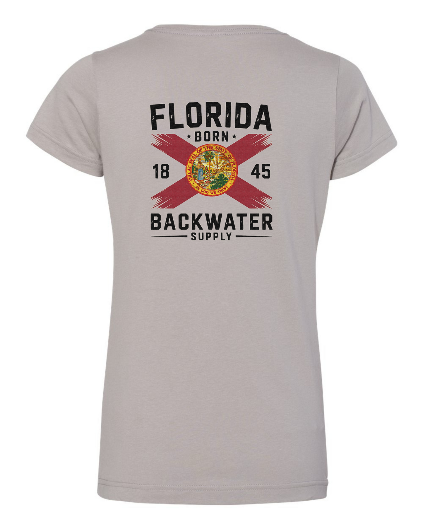 Women’s Backwater Supply Florida Flag/ Florida Born Tee