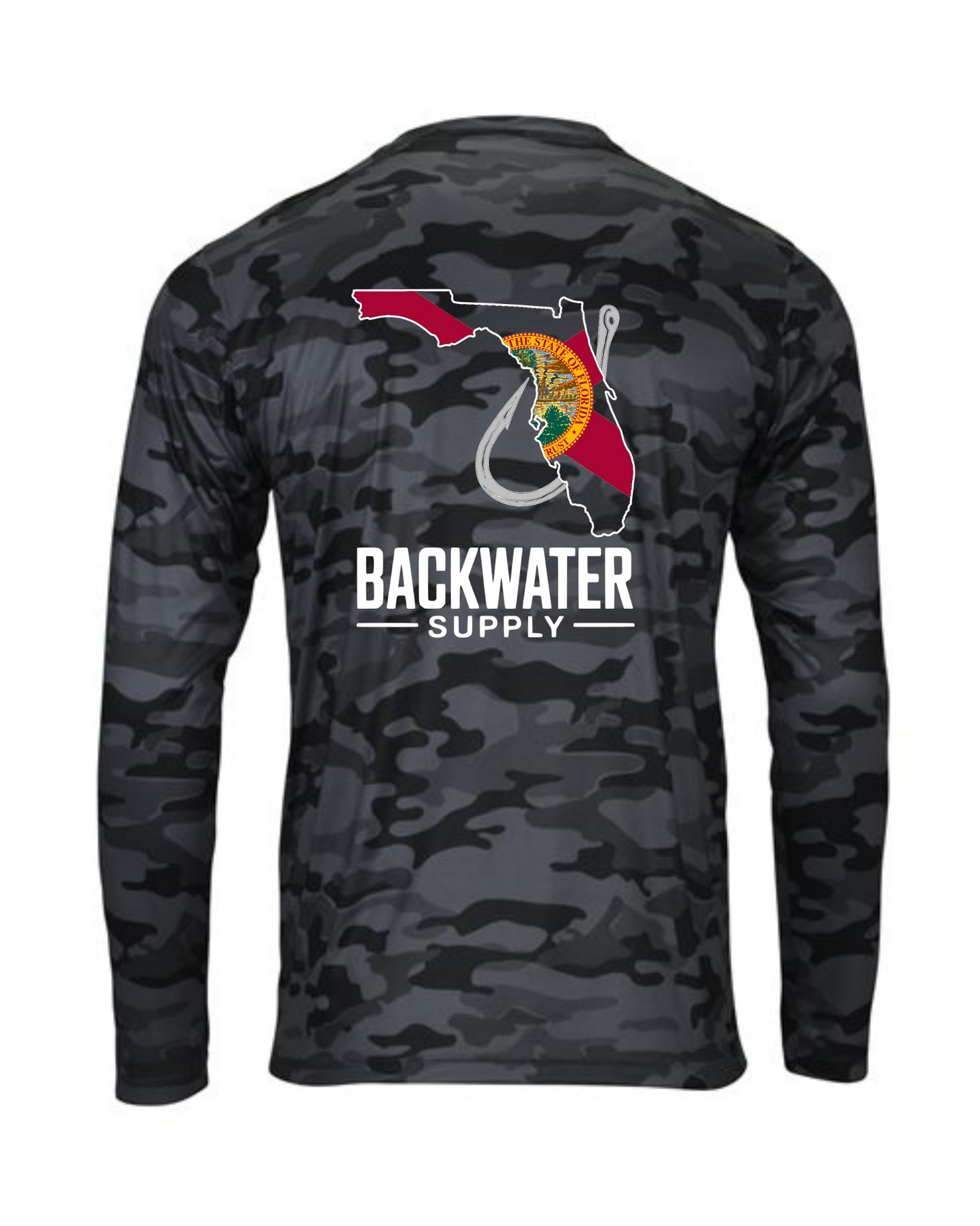 Backwater Supply – Florida Camo Performance Long Sleeve
