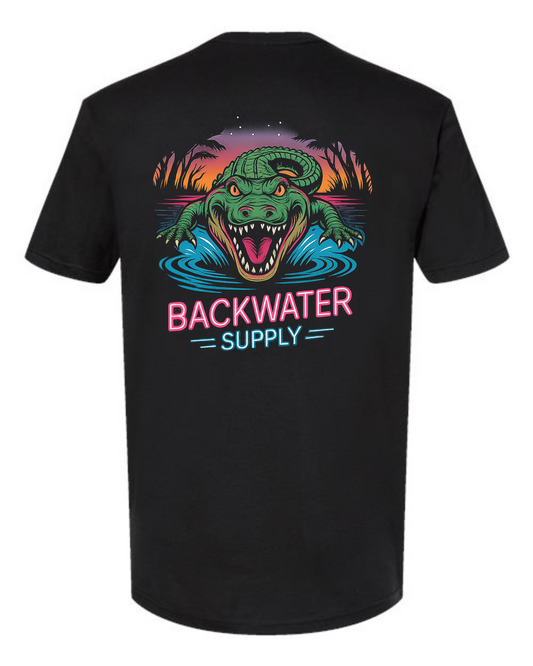 Backwater Supply – Neon Gator Tee