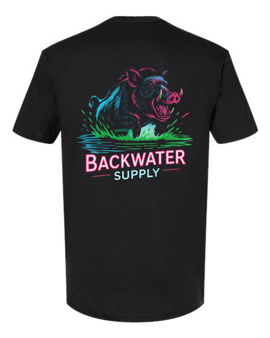 Youth Backwater Supply – Neon Hog Tee