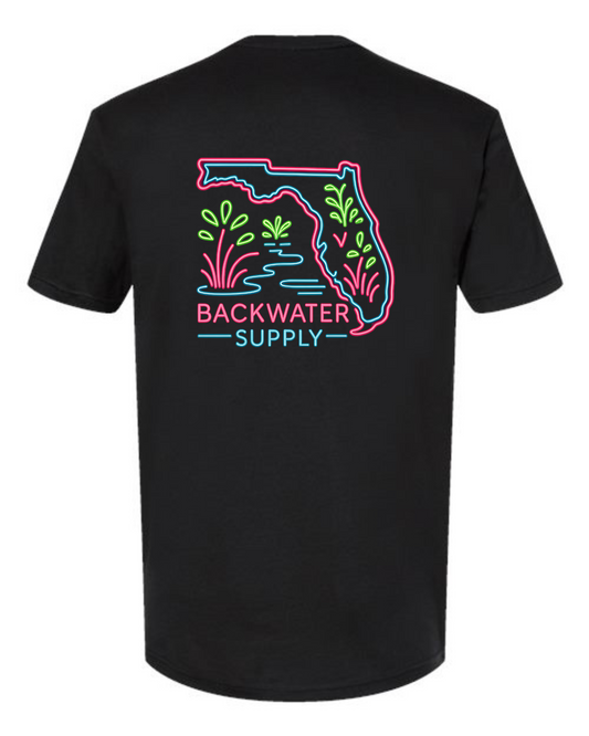 Backwater Supply – Neon Florida Tee