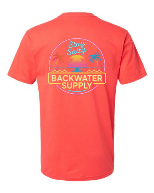 Backwater Supply – Stay Salty Neon Tee