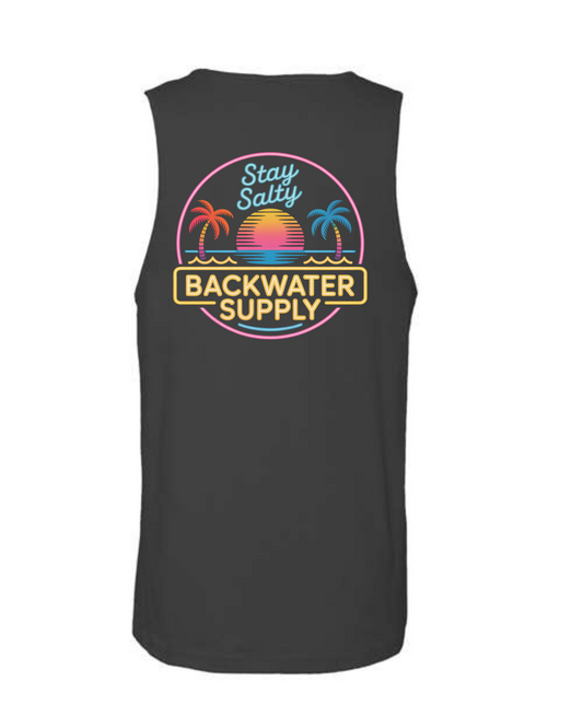 Backwater Supply – Stay Salty Neon Tank