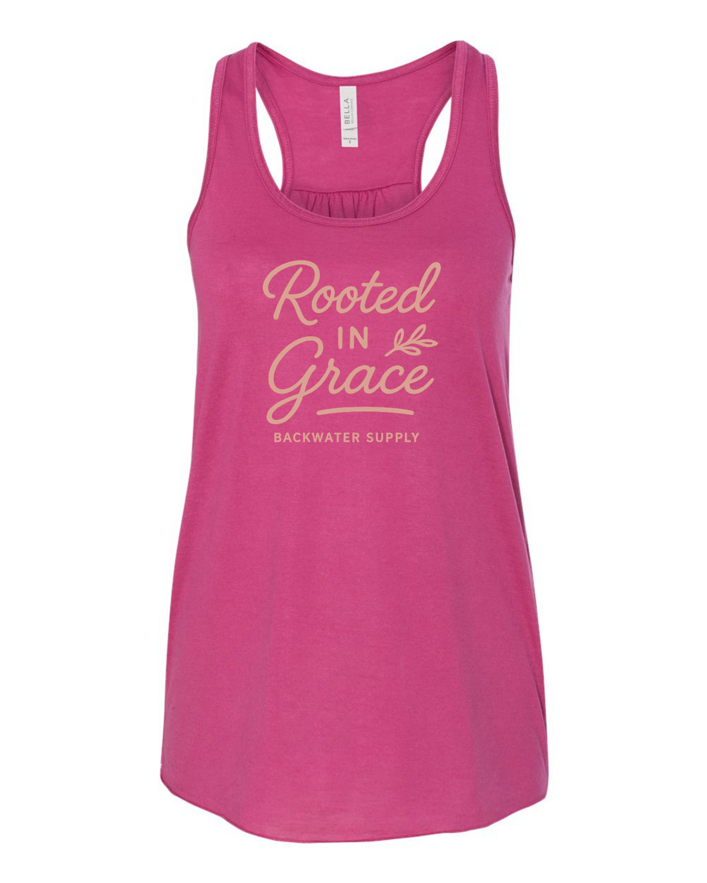 Rooted in Grace Flowy Racerback Tank – Backwater Faith Collection