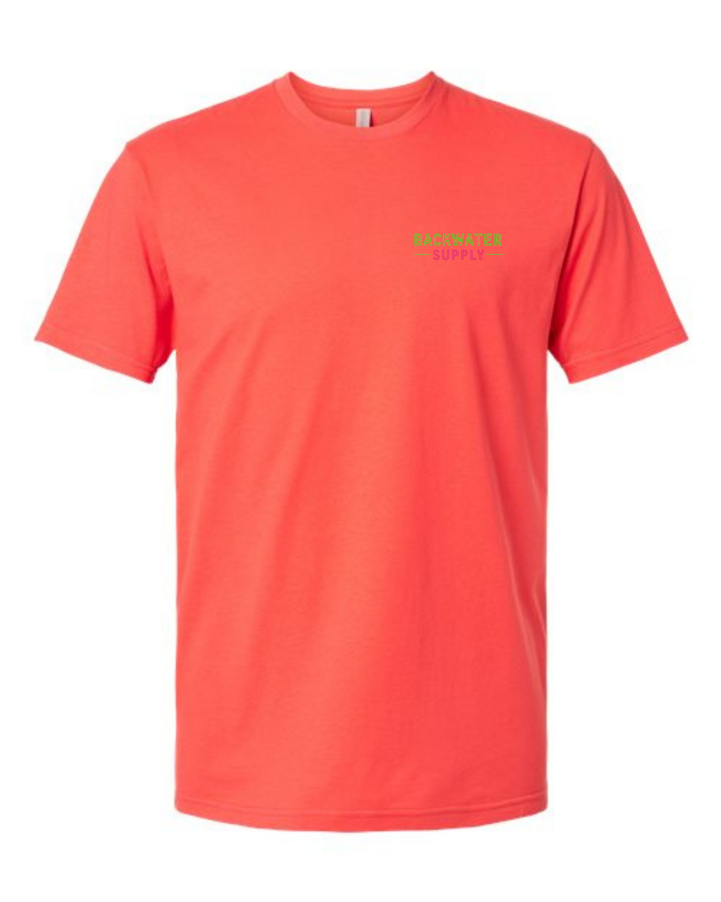 Backwater Supply – Neon Coastal Sunset Palm Tee