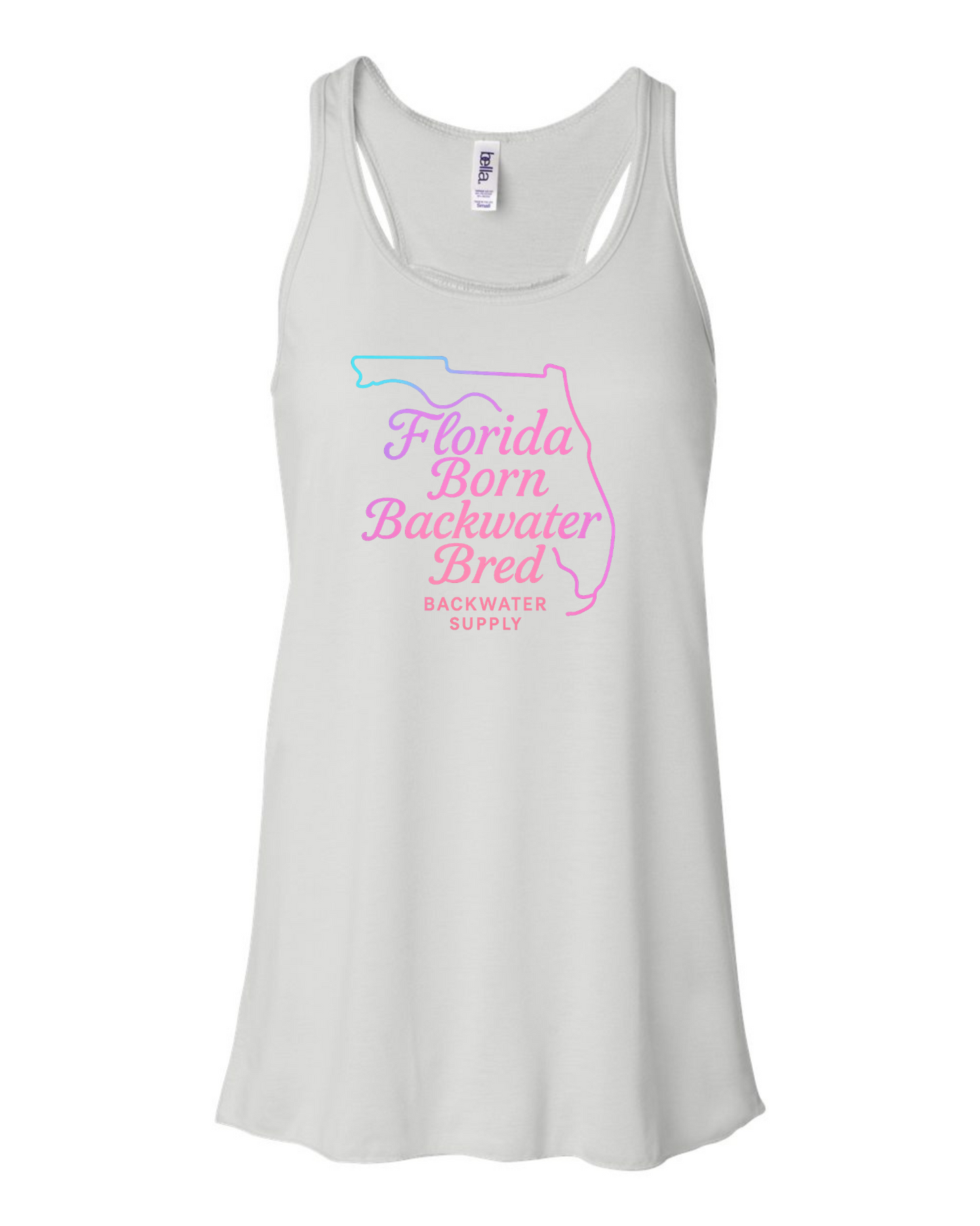 Women's Flowy Tank - Florida Born Backwater Bred