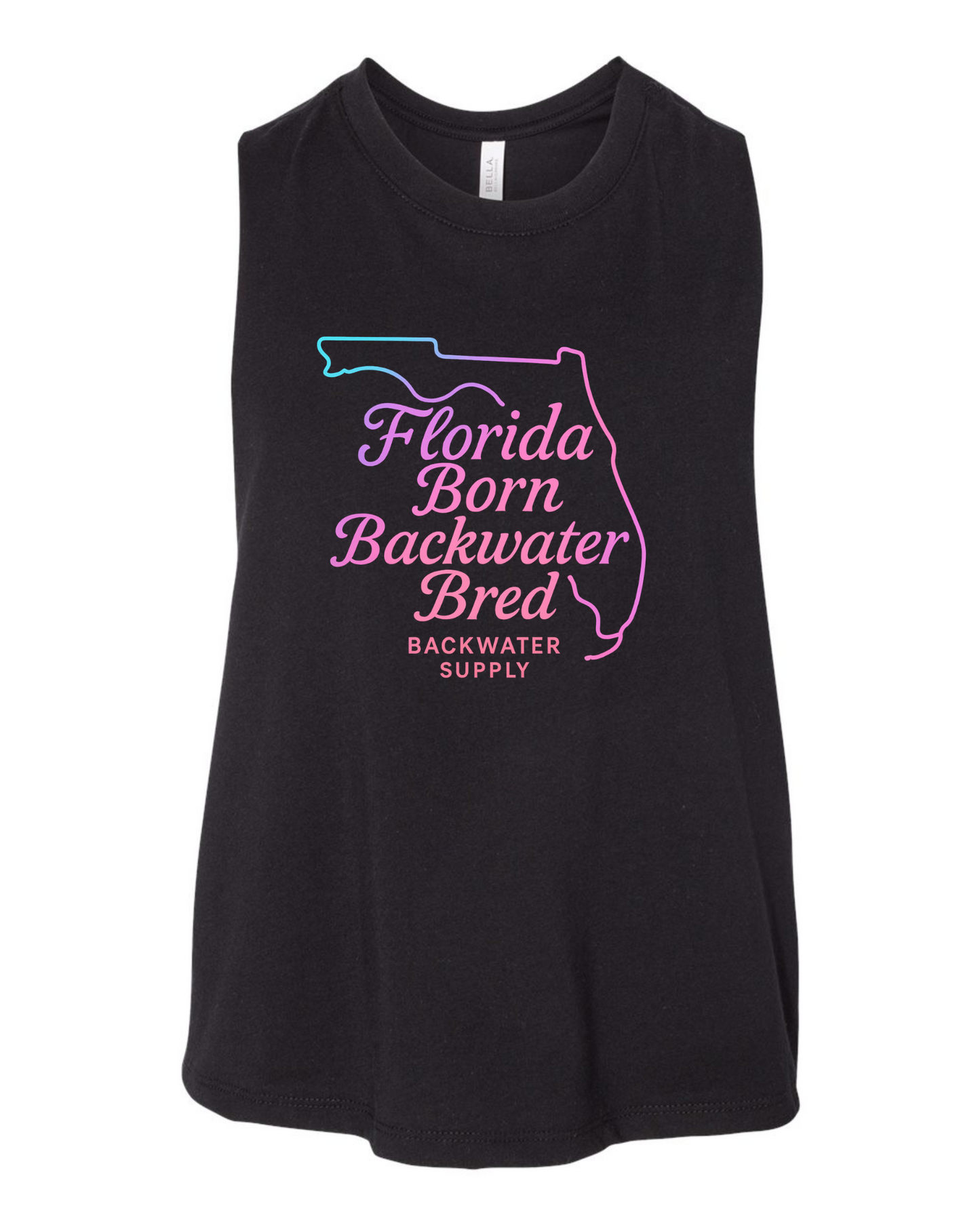 Women's Crop Tank -  Florida Born Backwater Bred