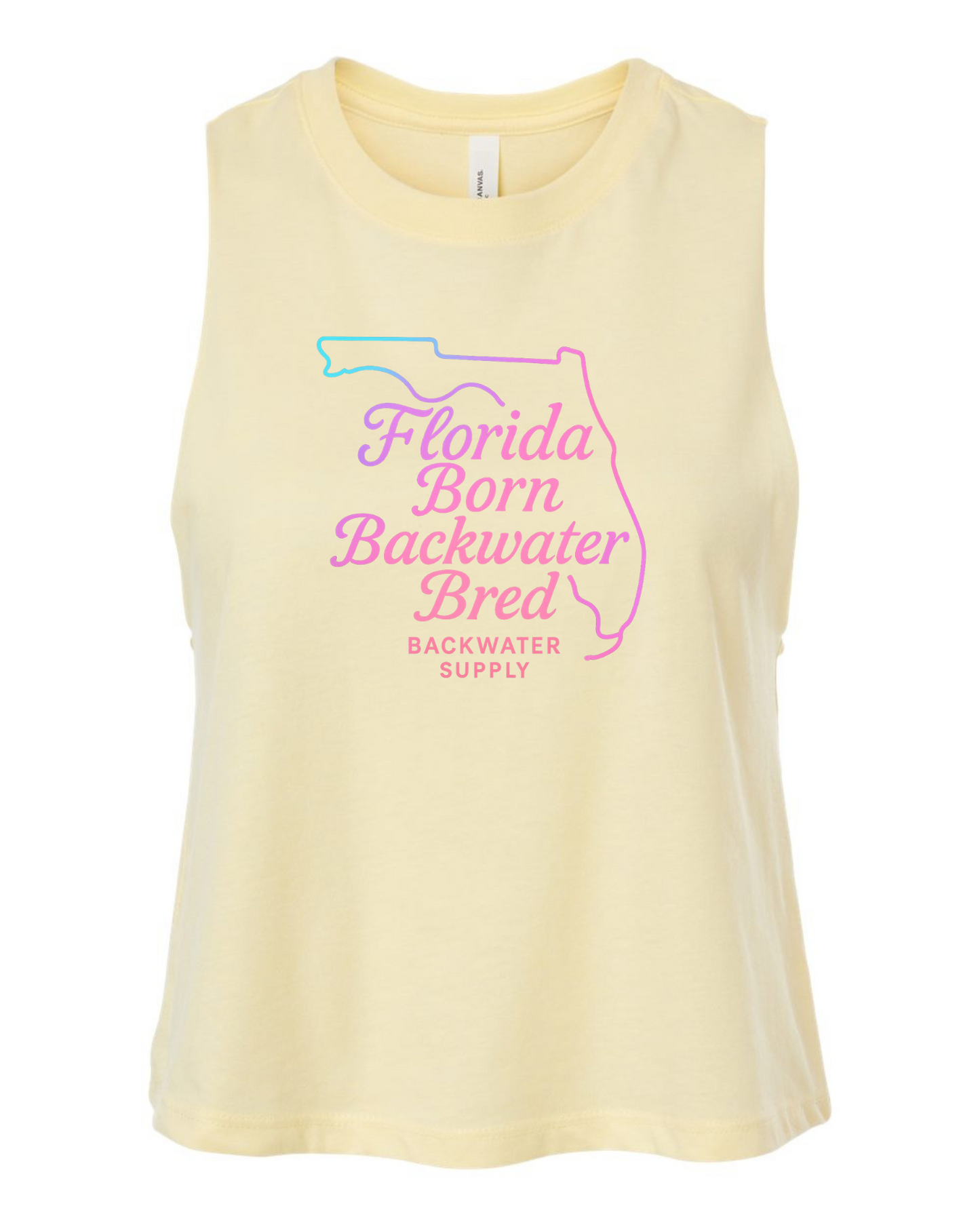 Women's Crop Tank -  Florida Born Backwater Bred
