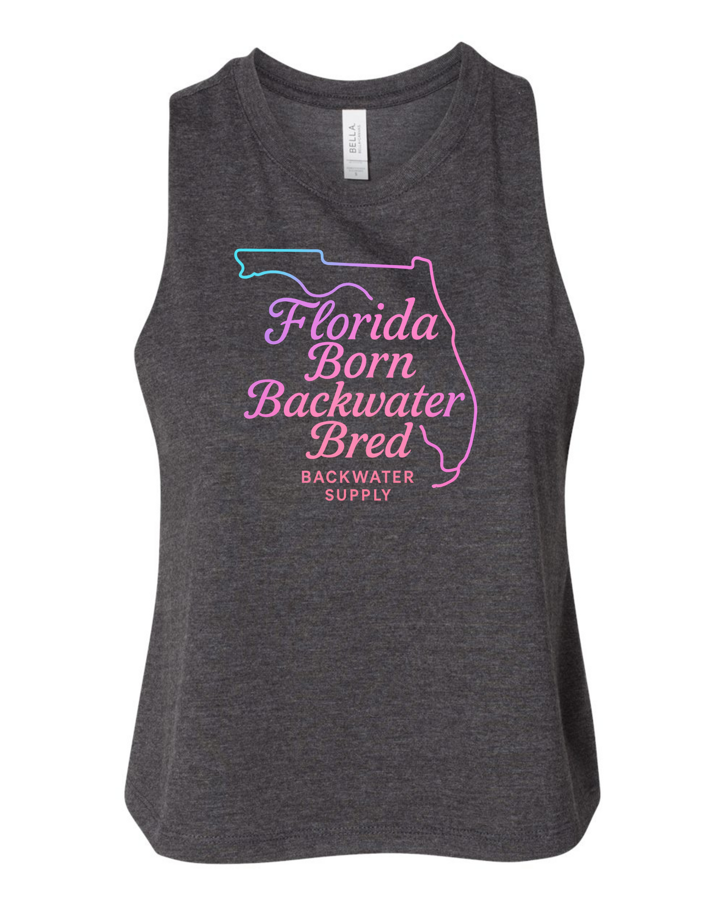 Women's Crop Tank -  Florida Born Backwater Bred
