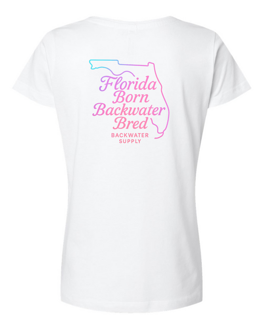 Women’s Backwater Supply- Florida Born Backwater Bred Tee