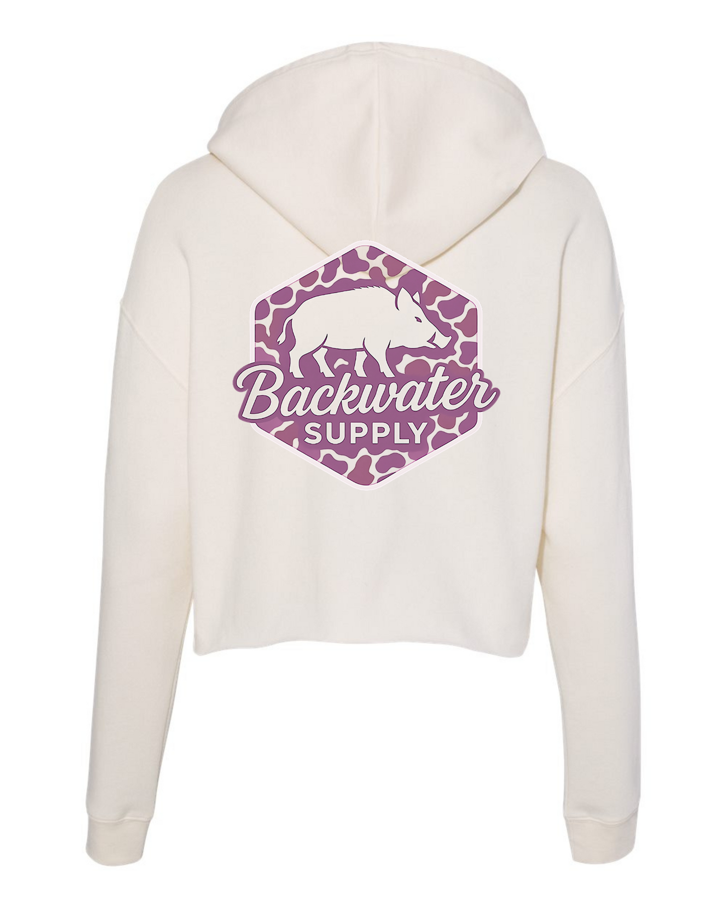 Women's Camo Boar Crop Hoodie